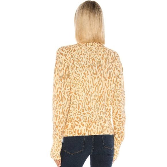 🔥 REBECCA MINKOFF Kerry Leopard Print Cardigan - Picture 3 of 7
